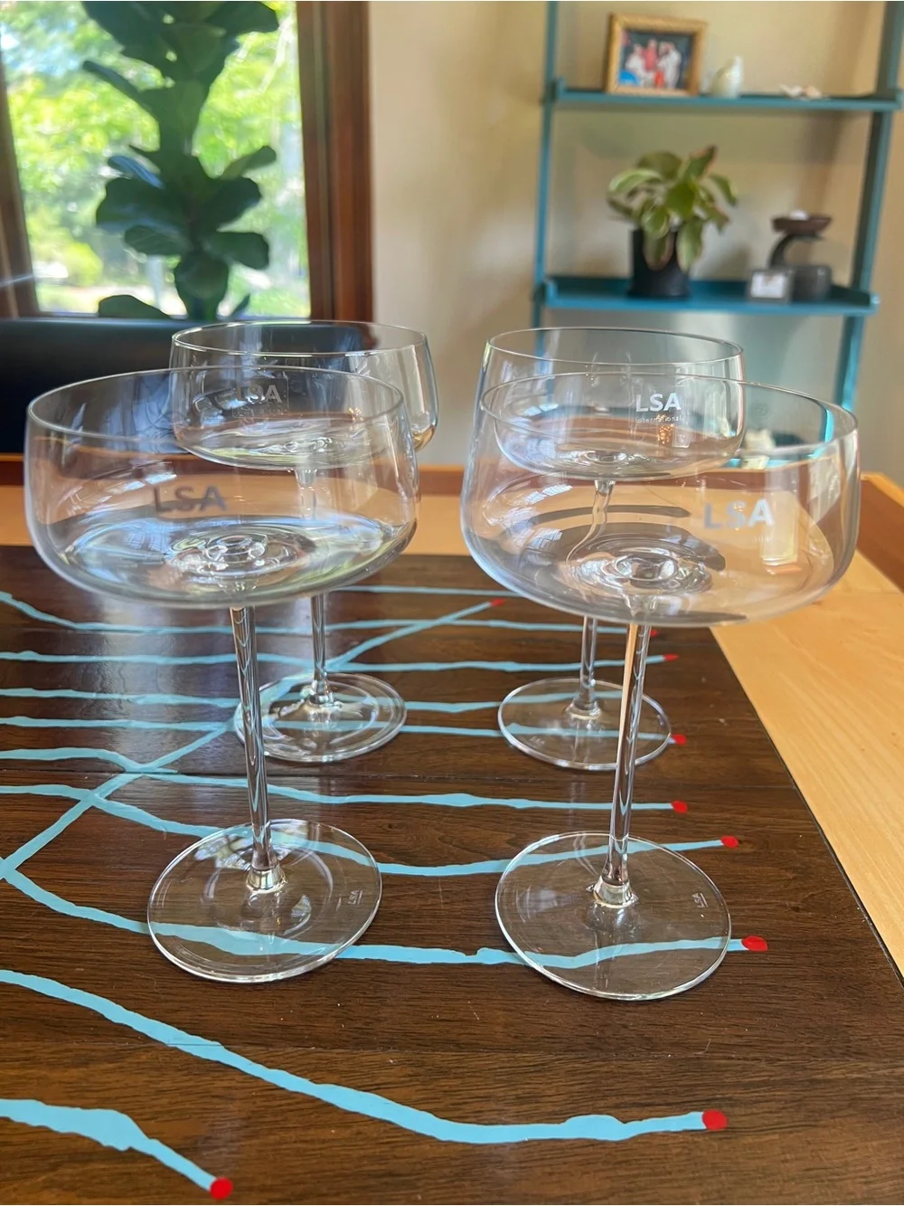 LSA Metropolitan Champagne and cocktail glasses
